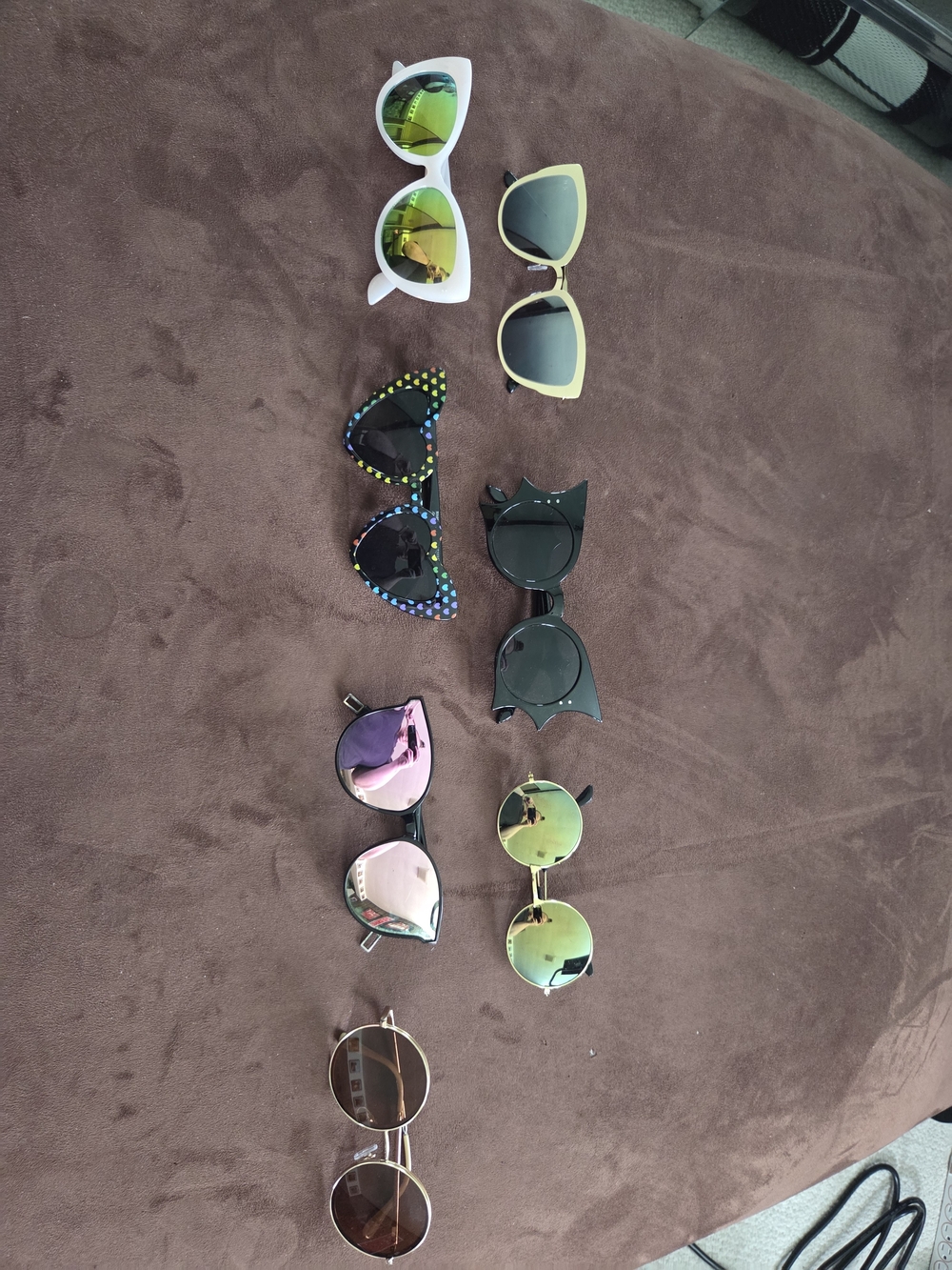 Assorted Fashion Sunglasses Lot - Colorful Mirrored & Novelty Styles
